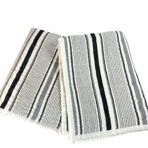 2 Hearth and Hand STANDARD Striped Pillow Shams